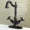 Kingston Brass Essex 2-Handle Bathroom Faucet W/Brass Pop-Up & Cover Plate, Bronze KS1435BEX - alternate 2